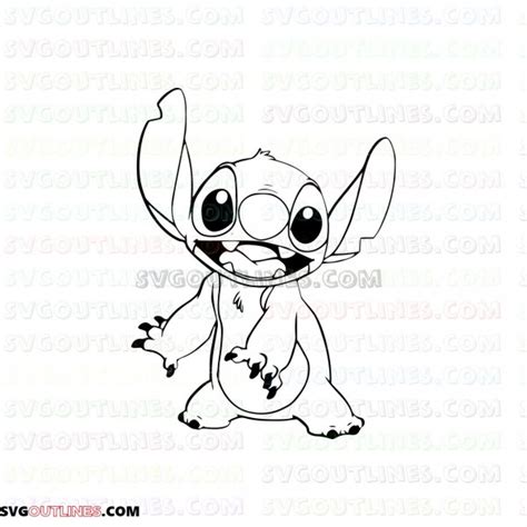 Svg Dxf Eps Pdf Png Coloring Page 101 Dalmations 002 Outline Svg Stitch