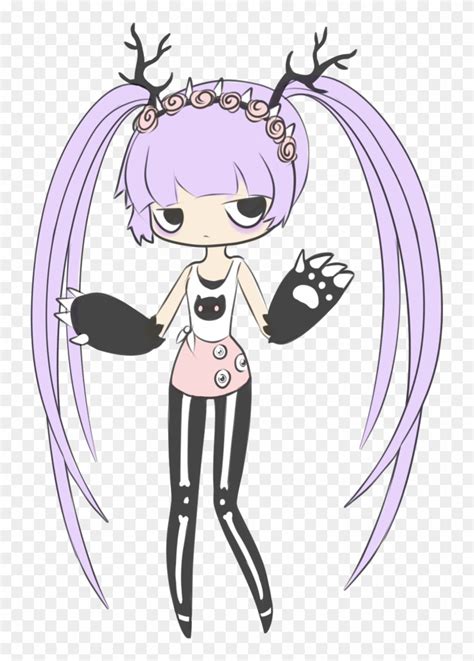 Png Pastel Goth Kawaii Pastel Gothic Anime Girl Clipart