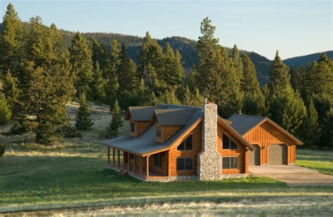 Traditional Style Log Cabin In Montana Home Design Garden And Architecture Blog Magazine