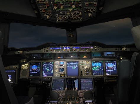 Free Images Interior Fly Airline Aviation Flight Professional Cockpit Pilot Airliner