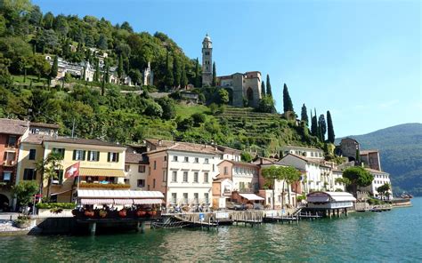 Switzerland Lake Lugano Wallpapers Hd Desktop And