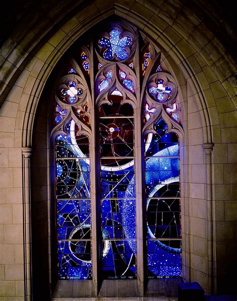 Earth And Space News The Space Window In Washington National Cathedral Moon Rock In Stained Glass