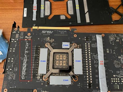Thermal Pad Sizes On Asus Rog Strix Nvidia Geforce Rtx