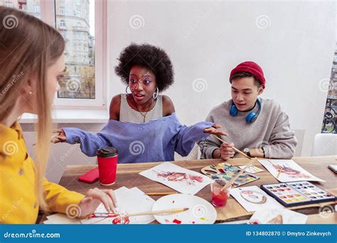 African American Student Feeling Uncomfortable Working In The Class