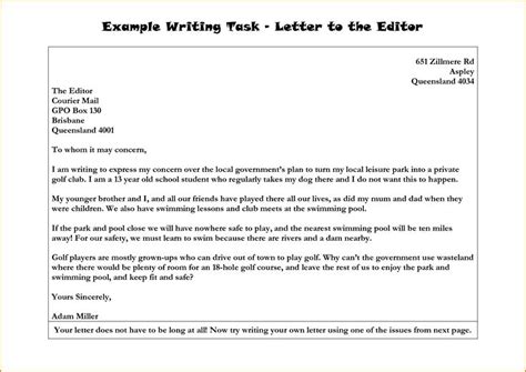 Most newspapers publish letters written by their readers. Letter To The Editor Example | Search Results | Write Letter | Best essay writing service ...