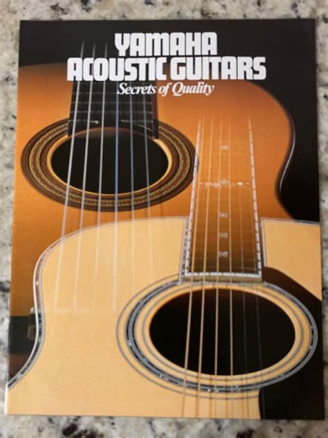 Yamaha Acoustic Catalog Secrets Of Quality Spacetone Music Reverb