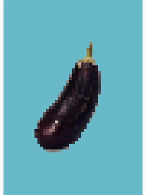 Pixel Art Eggplant Vegetable Funny And Charming Youd Love It