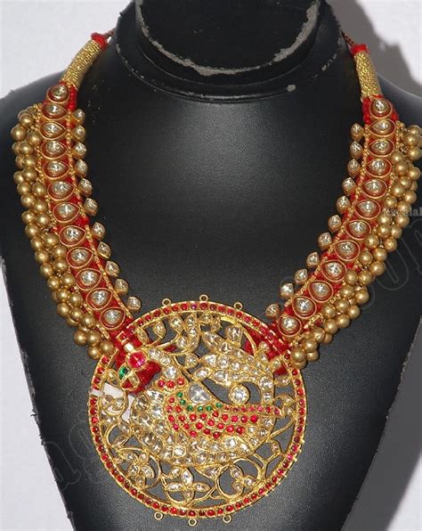 Indian Jewellery And Clothing Antique Finish Kundan Necklace