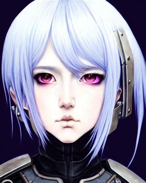 Portrait Anime Goth Girl In Cyberpunk Armor Stable Diffusion Openart