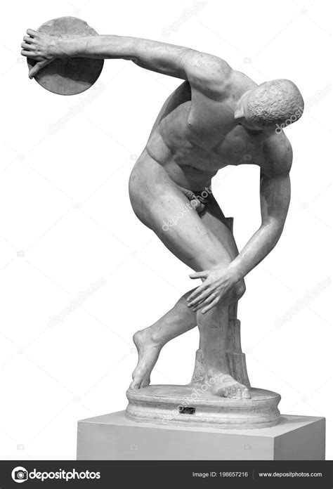 Ancient Greek Olympics Discus Throw Discobolus Of Myron Discus