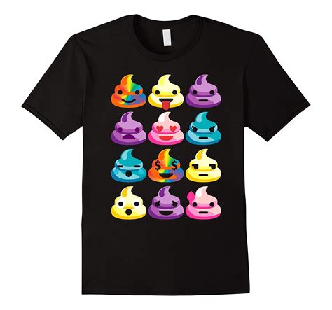 I Love Poop Rainbow Shirt Funny Poop Emoji Shirts Ts Tpt