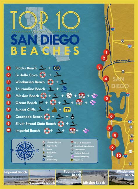 San Diego Travel Map Best Tourist Places In The World