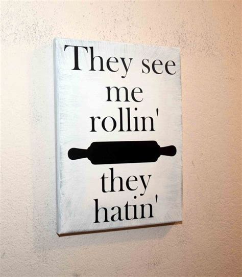 Kitchen Sign Custom Kitchen Sign Funny Kitchen Sign They See Me