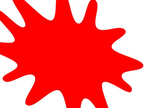 Red Paint Splatter Clip Art At Vector Clip Art