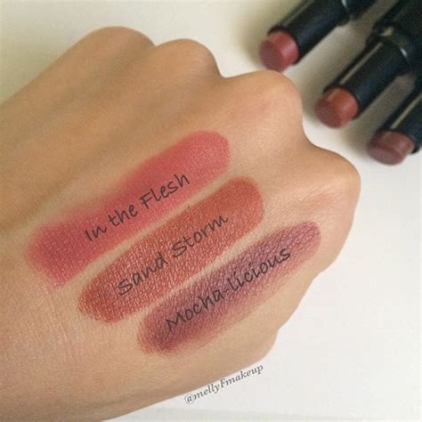 Wet N Wild Megalast Lip Colors In In The Flesh Sand Storm And Mocha Licious Follow My