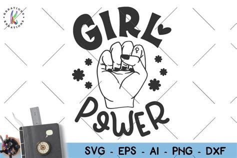 Girl Power Svg Hand Drawn Svg Print Decal Wall Art Tee Shirt Etsy