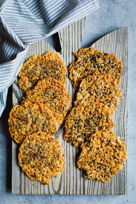 Asiago Seed And Cheese Crisps Snixy Kitchen