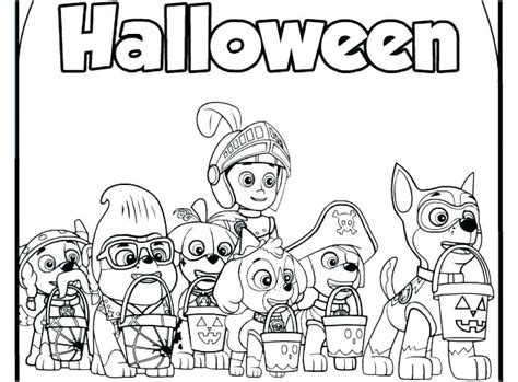 Free Printable Paw Patrol Halloween Coloring Pages - Printable Word