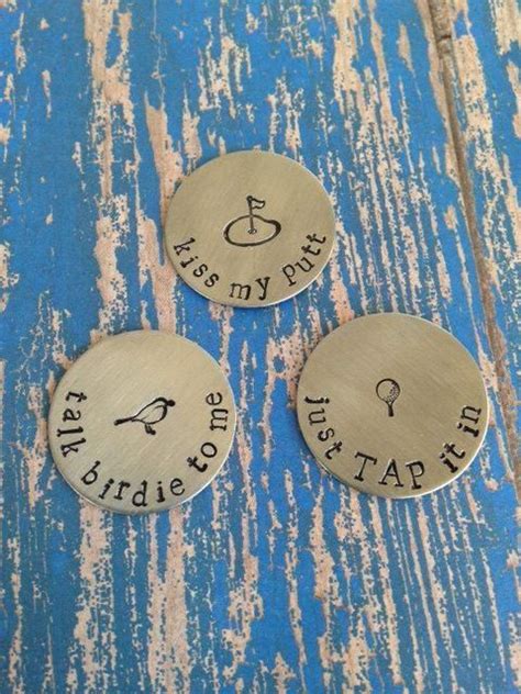 Personalized Magnetic Golf Ball Markers Set Of 3 Engraved Etsy Golf