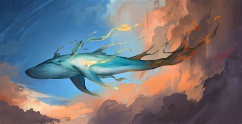 Sky Whale By Rachel Walpole Rwhalesinthesky