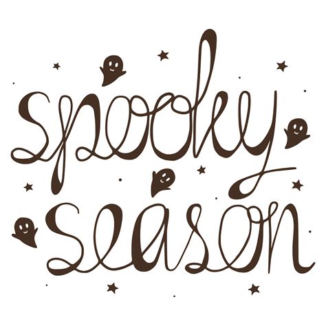 Spooky Season Halloween Lettering Quote 31113788 Png