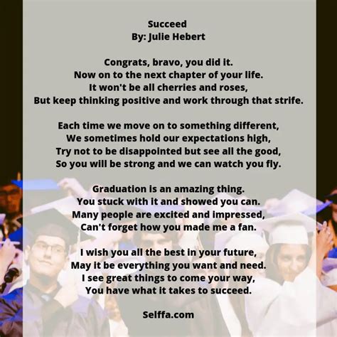 23 Graduation Poems Selffa