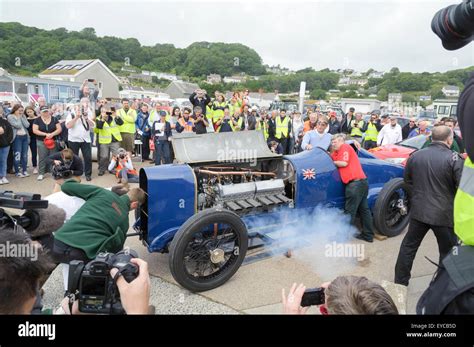 Sunbeam 350 Hp Commemorative Run At Pendine Sands July 2015 Driven By