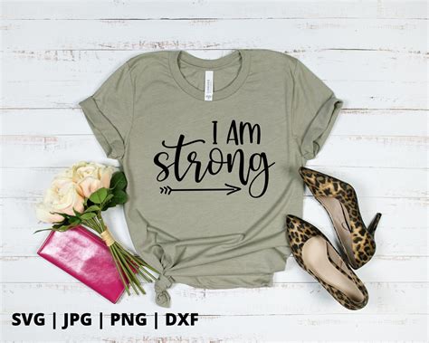 I Am Strong Svg Motivational Svg Positive Svg Be Kind Etsy