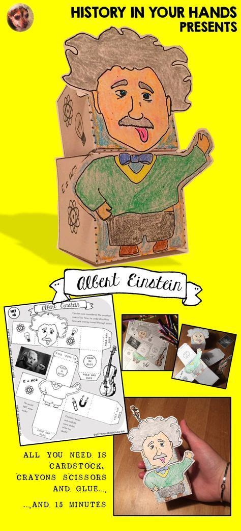 Albert Einstein Craft Project Albert Einstein Einstein Fun Science