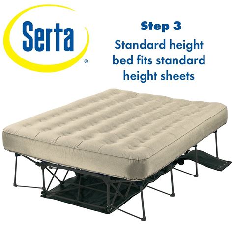 This air bed has a 500 pound capacity! Amazon.com: Serta EZ Air Mattress with Never Flat Pump ...