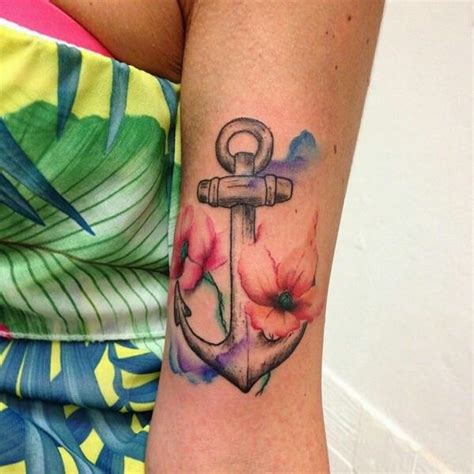 Pin By Lenore Curren On Tattoos Anchor Tattoos Anchor Flower Tattoo