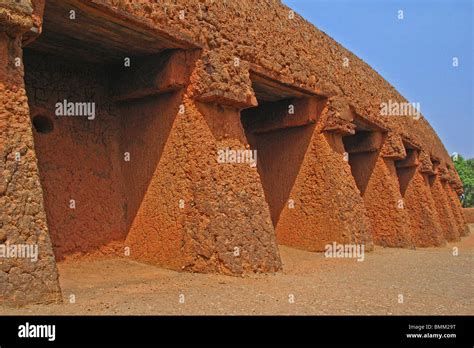 Nigeria Jos Traditional Mud Brick House Hausa Architecture Stock