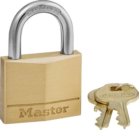 Master Lock 140d Padlock 14 In Dia 78 In H X 1316 In W Solid Brass