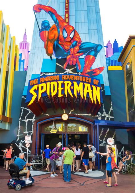 Spiderman Ride At Universal Studios Islands Of Adventure Editorial