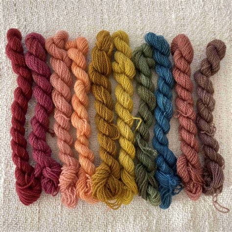 Rainbow Crewel Embroidery Yarn Kit 13 Paivatar Handmade