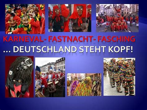 Ppt Karneval Fastnacht Fasching Deutschland Steht Kopf