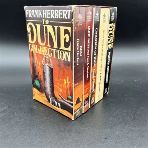 Dune Lot 1 5 Series ~ Frank Herbert Vintage Pb Box Set Heretics