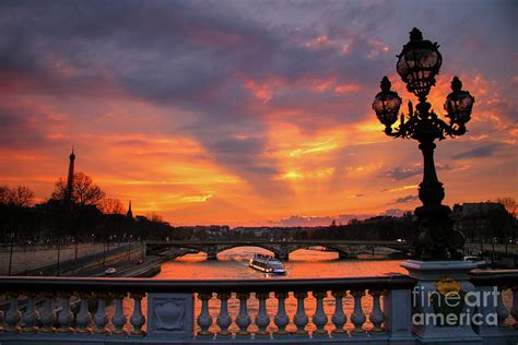 Parisian Sunset Photograph By Howard Ferrier Fine Art America