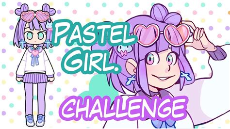 Speed Paint Pastel Girl Challenge Youtube
