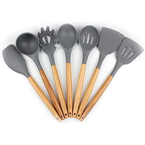 Silicone Kitchen Utensil Set By Non Scratch Cooking Utensils W