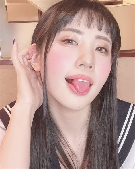 ririkana highres 1girl black hair breasts fingernails hand in own hair japanese