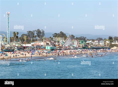 Strand Von Santa Cruz Kalifornien Usa Stockfotografie Alamy