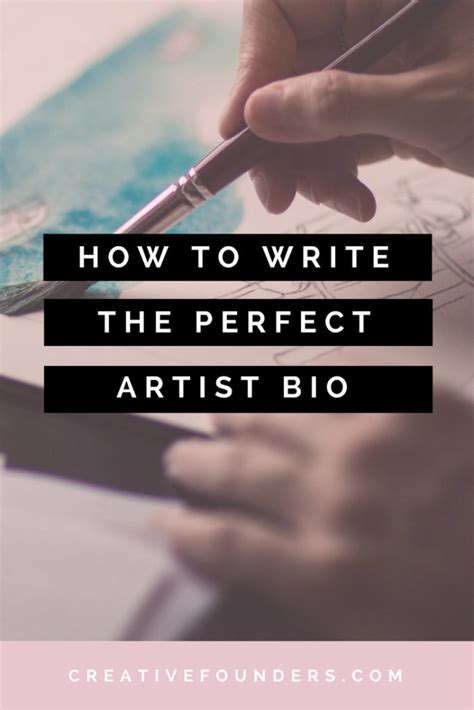 Artist Bios Writing The Perfect Artist Biography Creative Founders