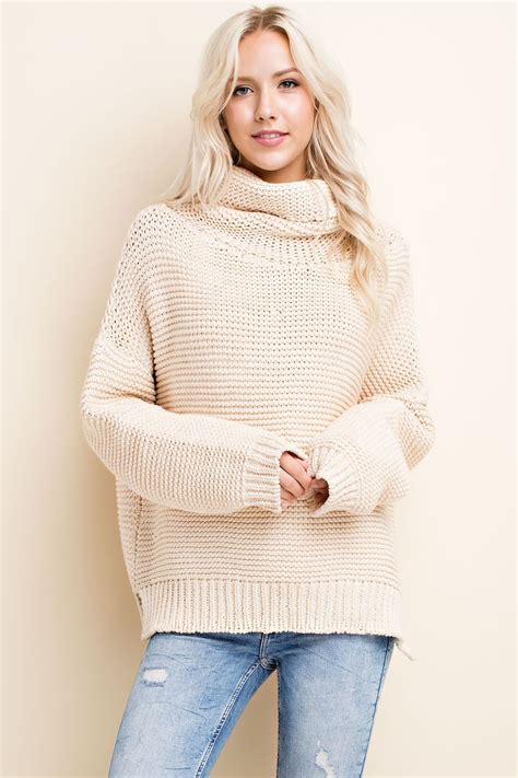 Cream Knit Sweater With Images Chunky Sweater Outfit Cream Knit