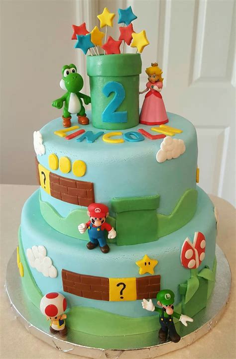 Mario Cake By Bake My Day Mario Cake Baking Classes Party Ideas