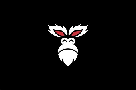 Angry Monkey Face Logo