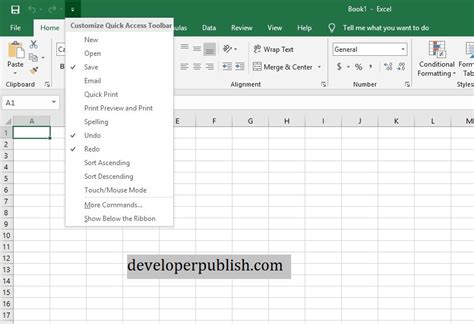 Quick Access Toolbar In Microsoft Excel Excel Tutorials