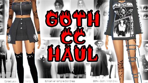 Goth And Punk Cc Haul Links The Sims 4 Youtube