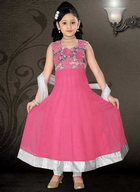 Fashion And Style Pink Colour Kids Girls Child Wear Suits Collection