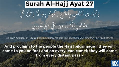 Surah Al Hajj Ayat Quran With Tafsir My Islam